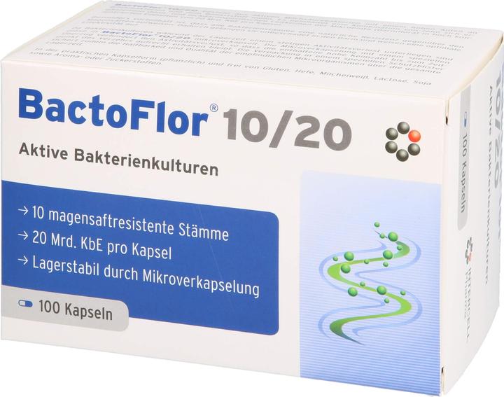 Actual product image Bactoflor 10/20 capsule (100 Piece, Capsules, 119 g)