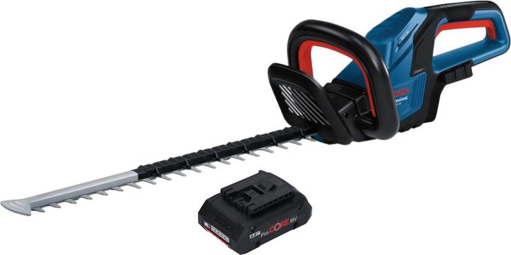 Produktbild Bosch Professional Bosch GHE 18V-50 Professional Akku Heckenschere 18 V 50 cm Brushless + 1x ProCORE Akku 4,0 Ah - (Akkuheckenschere)
