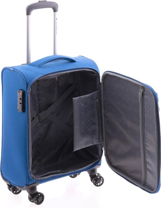 Actual product image Wüsthof 3700 4-wheel cabin trolley 55 cm with stretch fold (36 l, Hand luggage (up to 50 litres))