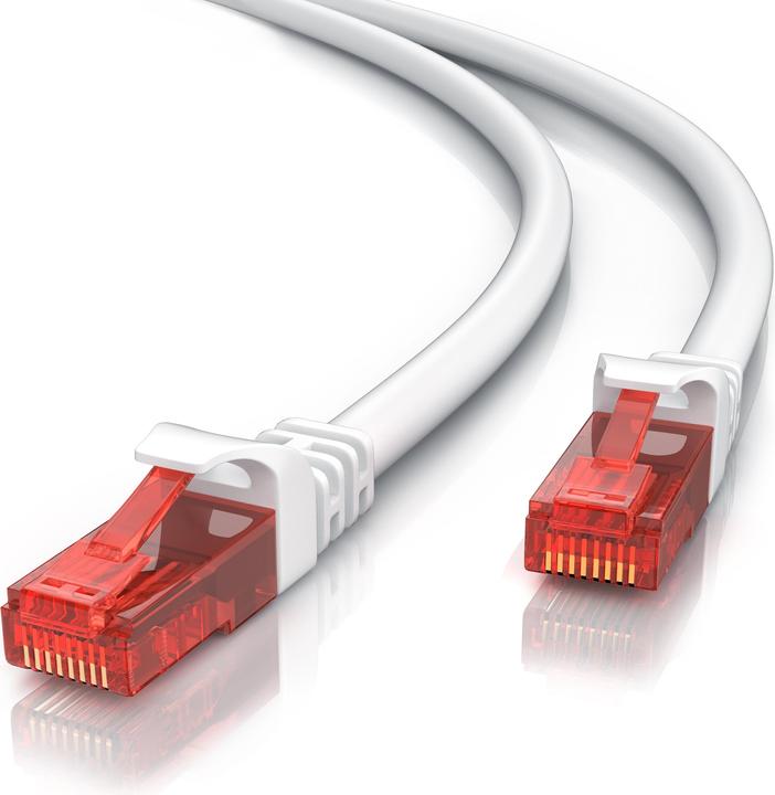 Produktbild CSL CAT.6 Netzwerkkabel - Ethernet Gigabit Lan Kabel RJ45 - Patchkabel - komp. CAT.5 CAT.6 CAT.7 CAT.8 (UTP, CAT6, 1 m)