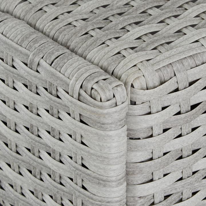 Produktbild tectake Sonnenliege Rattan mit Rollen (200 cm)