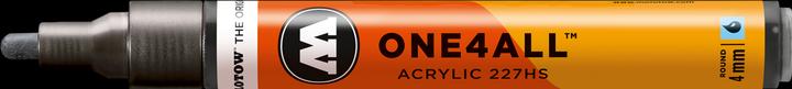 Produktbild Molotow Filzstift One4all 227HS metallic bck 223 (Metallic Schwarz, 4 mm, 1 x)