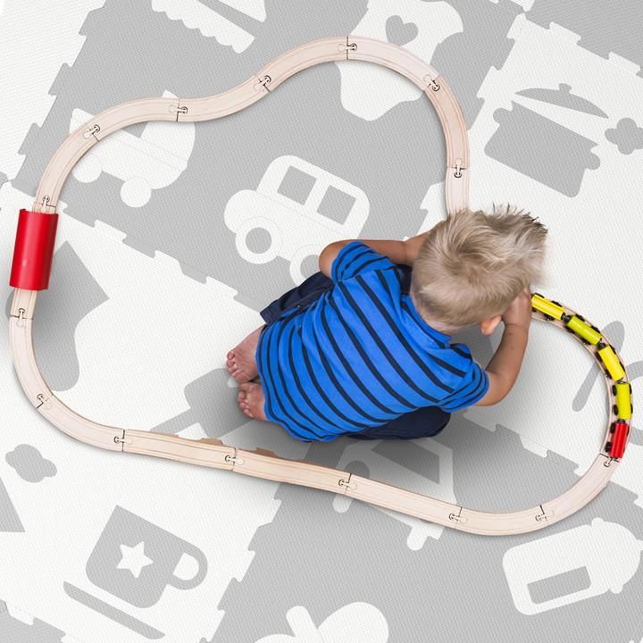 Actual product image Relaxdays 24-piece play mat (60 x 60 x 1 cm)