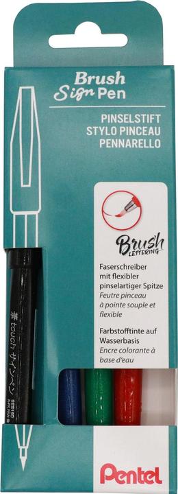 Produktbild Pentel Brush Sign Pen, Faserschreiber (Mehrfarbig, 1 x)