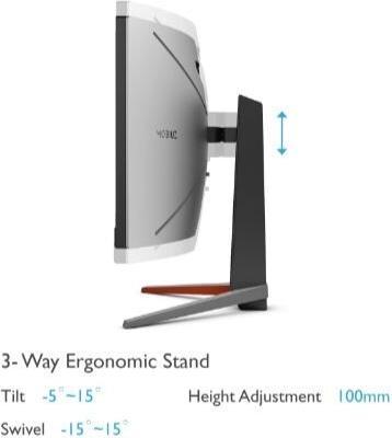 Actual product image BenQ EX3410R (3440 x 1440 pixels, 34")