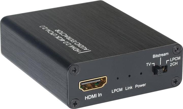 Produktbild Techly HDMI Audio-Extractor auf LPCM 2CH 3D (0.08 m, HDMI)
