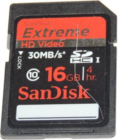 Productafbeelding SanDisk Extreme SDHC /s UHS-I (32 GB, SDHC, U3, UHS-I)