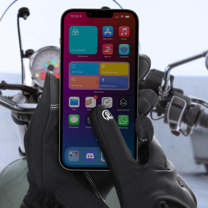 Produktbild Avizar Humrad Unisex Touchscreen-Handschuhe, Grösse S - Schwarz (S)