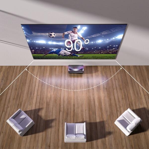 Actual product image AWOL Vision Daylight ALR projector screen, 120" 267.6 x 151.4 x 2.5cm (120")