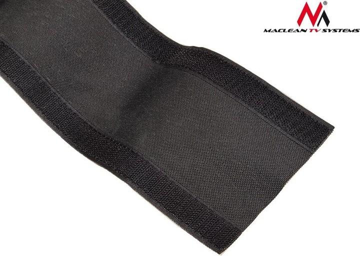 Produktbild Maclean MCTV-677 - Flexibler Kabelschutz aus Stoff mit Klettverschluss, 2 m, 105 mm, schwarz (Kabeldurchlass, 10 cm)
