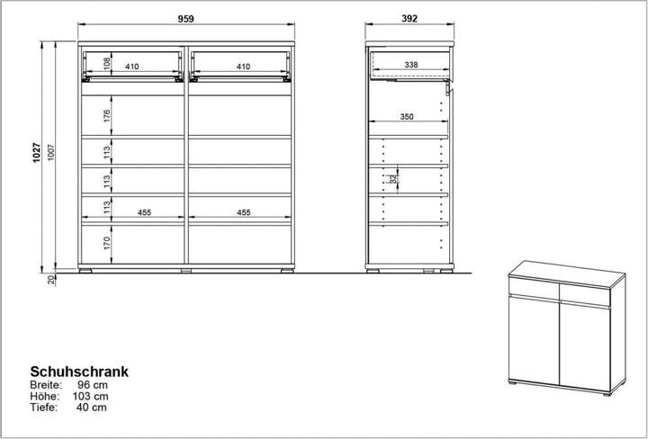 Produktbild Germania Katalina (96 x 40 x 103 cm)