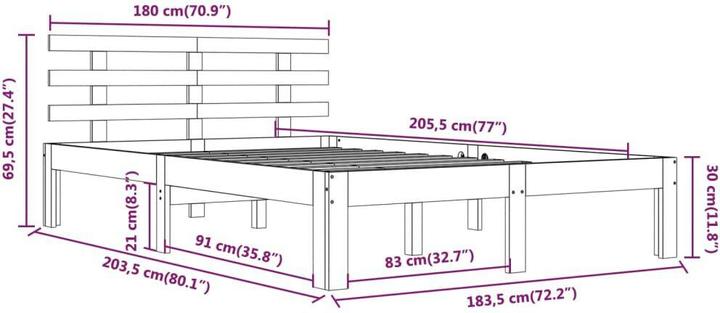 Actual product image VidaXL Swana (180 x 200 cm)