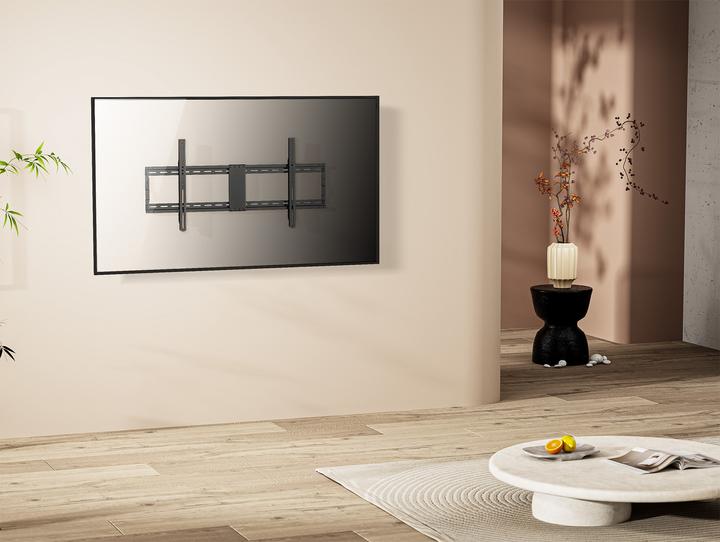 Actual product image Manhattan Ultra-flat TV wall bracket, rigid (Wall, 100", 70 kg)