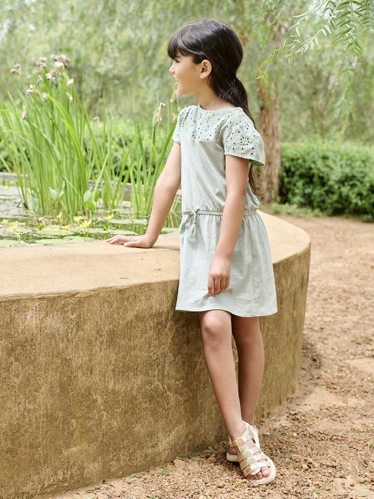 Produktbild Vertbaudet Mädchen Kleid mit Lochstickerei (110)