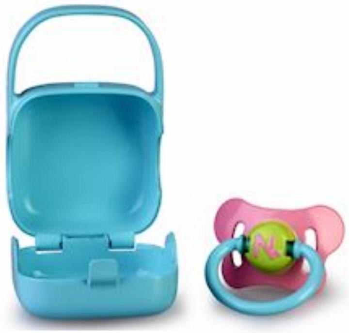 Actual product image Famosa Nenuco - Accessories: Blue Pacifier with Case