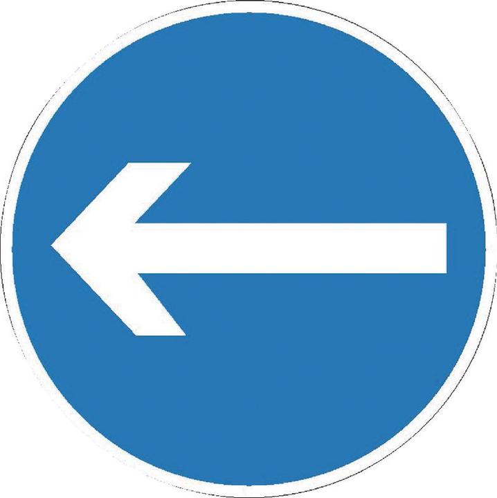 Image du produit BRW Panneau d'obligation indication de direction - Ø 20 cm