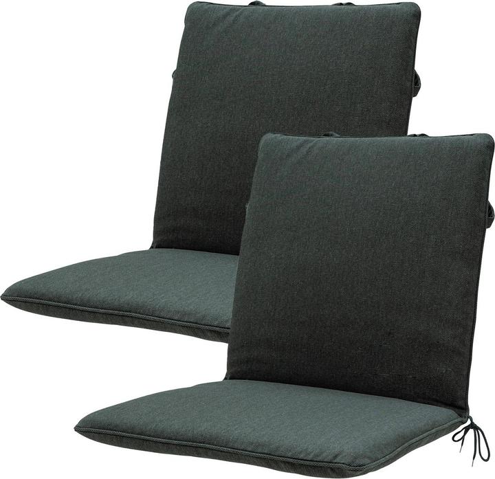 Natura Punto Garden Chair Low Back Rest by Madison, Set of 2 (97 x 49 cm)