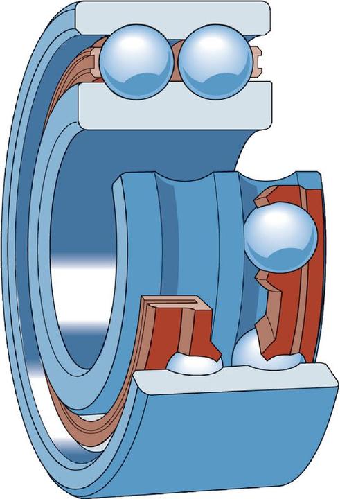 Image du produit SKF Roulements à billes à contact oblique 3210 ATN9 Ø intérieur 50 mm Ø extérieur 90 mm Largeur30,2 mm