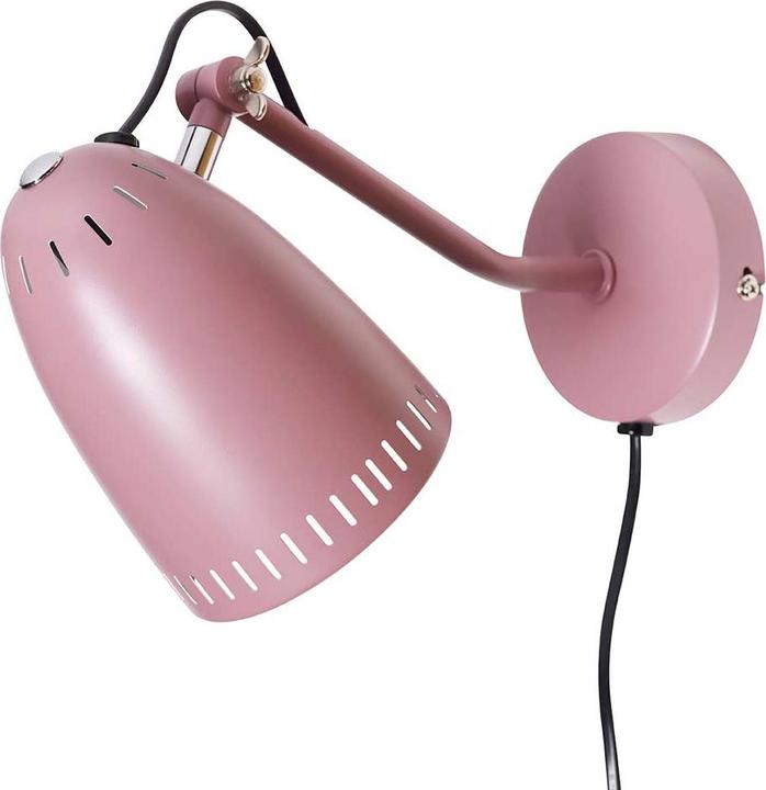 Superliving Wall lamp metal "Dynamo" matt pink (E14)