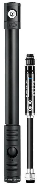 Actual product image Crankbrothers Klic Handpump, Hose + Gauge, analog, black