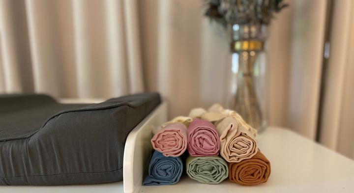 Actual product image Filibabba Diaper GOTS - Muslin Blush (65 cm, 65 cm)