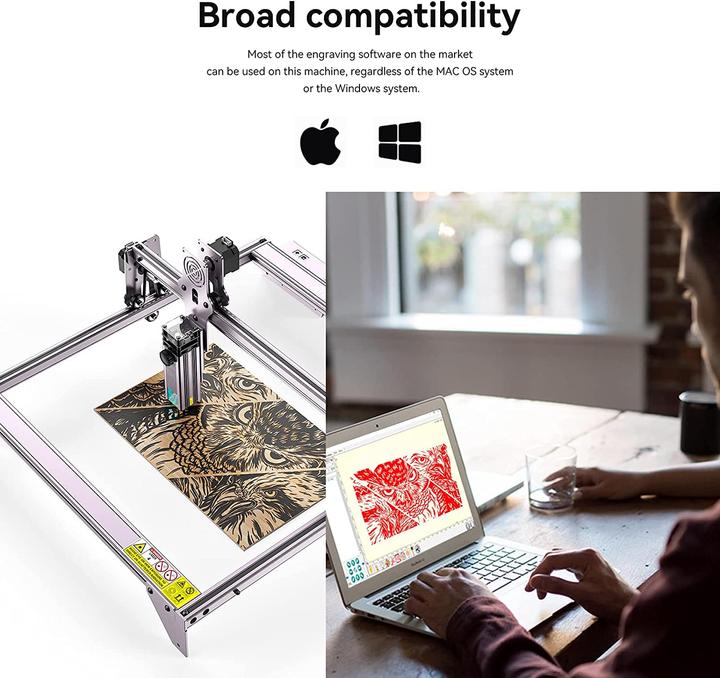 Produktbild Atomstack A5 PRO plus Laser Graviermaschine 410x400mm