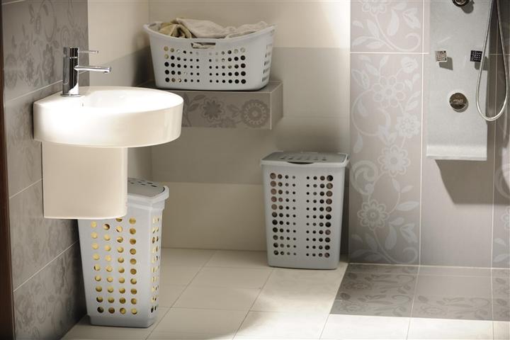 Immagine prodotto Curver Cesto portabiancheria VICTOR 40L Crema (40 l)