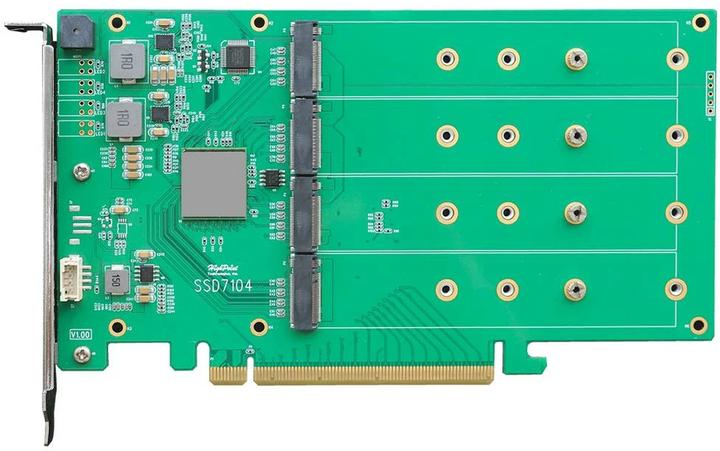 Actual product image HighPoint Host Bus Adapter Rocket 1104 PCI-Ex16v3 - 4x M.2 NVMe