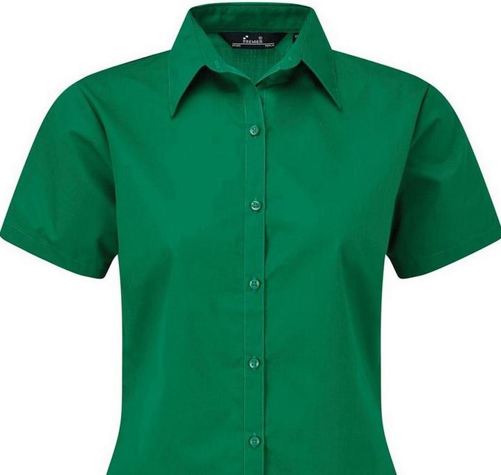 Produktbild Premier Kurzarm Popeline Bluse Arbeitshemd (36)