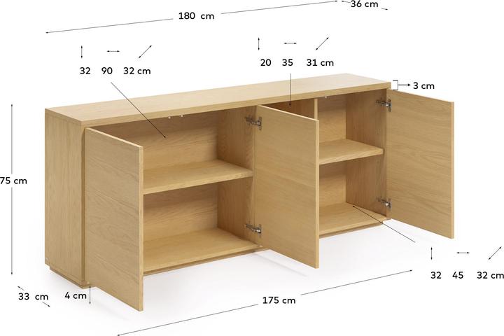 Actual product image Kave Home Abilen (36 x 180 cm)