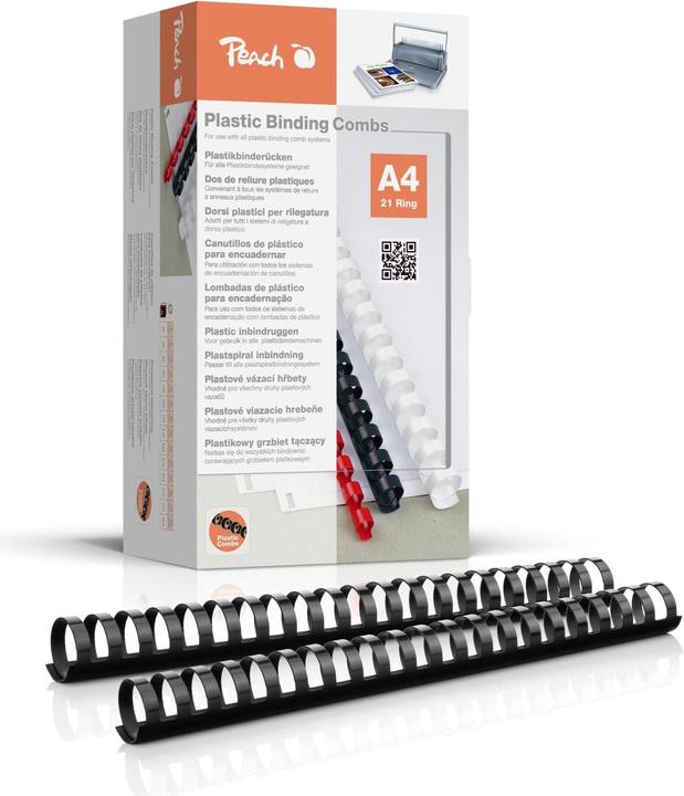 Image du produit Peach Dos de reliure noir 32mm pack de 50