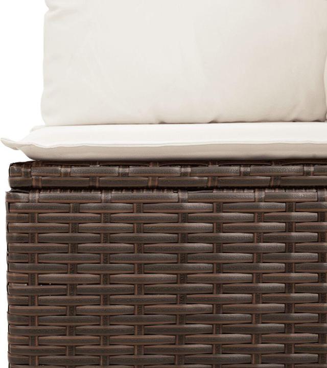 Produktbild VidaXL Gartenmöbel Sofa Garnitur Lounge Sitzgruppe 6-tlg. Braun Poly Rattan