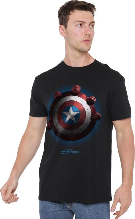Actual product image Captain America Mens Red Hulk Shield T-Shirt (4XL)