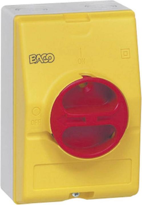 Image du produit Baco 172961 Interrupteur-sectionneur 20 A 1 x 90 ° Jaune, rouge 1 pce