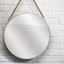Produktbild Home Deco Factory Spiegel rund weiss Henkel 50cm