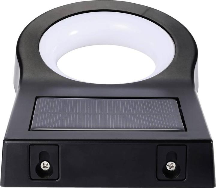 Produktbild Sygonix SY-5653638 Solar-Aussenwandleuchte mit Bewegungsmelder Neutralweiss Schwarz (200 lm, IP44)