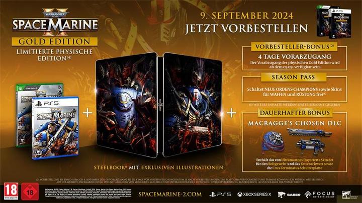 Image du produit Focus Home Interactive Warhammer 40,000 : Space Marine 2 édition Gold (FR, DE, IT)