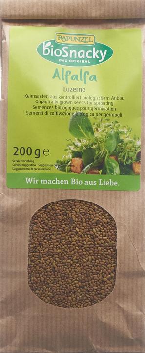 Actual product image Rapunzel Organic Snacky Alfalfa Alfalfa (200 g)