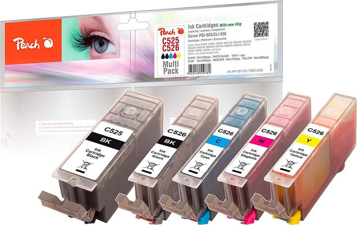 Peach Cli-526 (M, C, Y, BK, PBK)