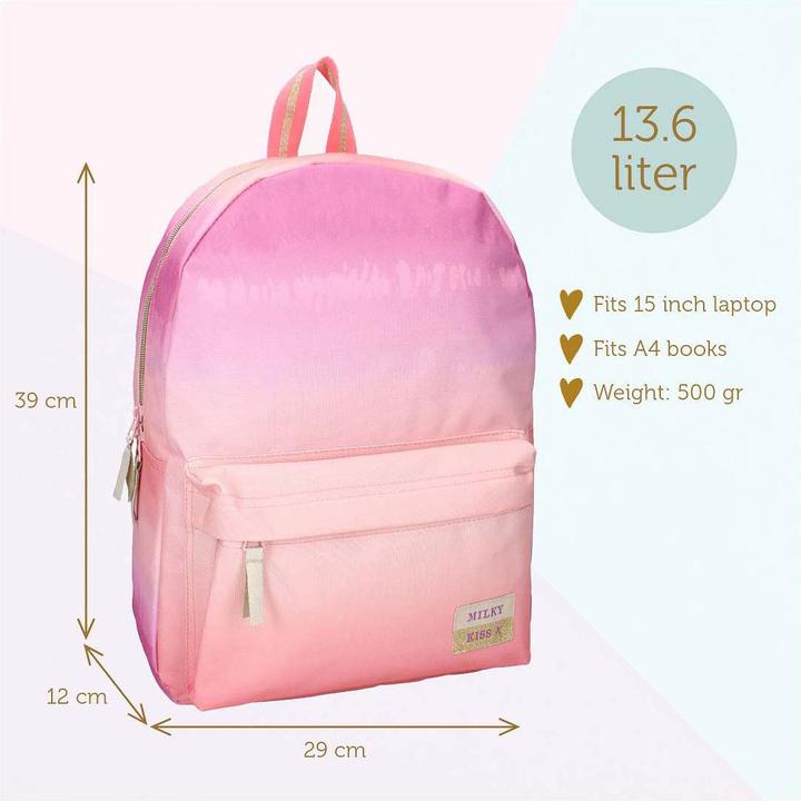 Immagine prodotto Milky Kiss Rucksack Love and Laughter Pink
