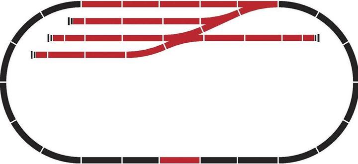 Actual product image Märklin H0 C Track (with ballast) 24905 (Track H0)