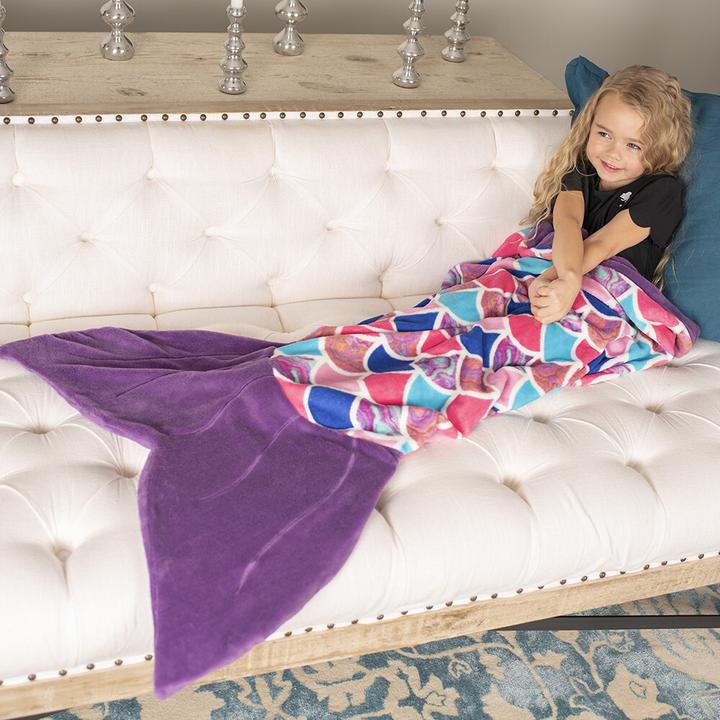 Actual product image Cuddle Tails Mermaid blanket (170 x 70 cm)