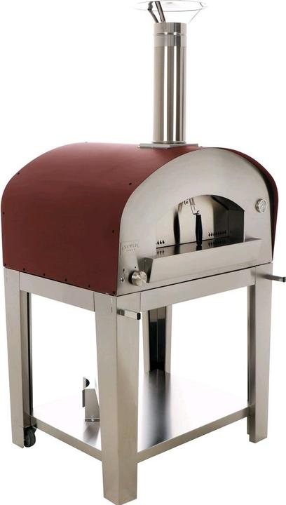 Immagine prodotto Seven Italy Stufa a gas da esterno Eros con carrelloRosso (Forno per pizza a gas)