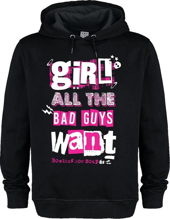 Immagine prodotto Amplified Girl All The Bad Guys Want Felpa con Cappuccio Bowling For Soup Adulto Unisex (XL)