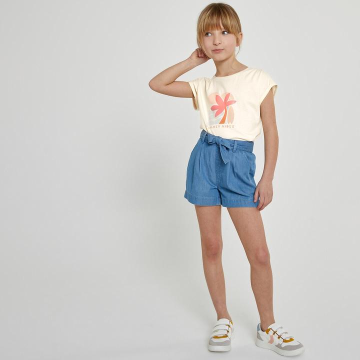 Actual product image La Redoute Collections Denim shorts made from light denim (116)