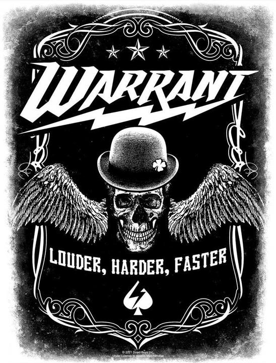 Actual product image Warrant Patch Louder Harder Faster (1 x)