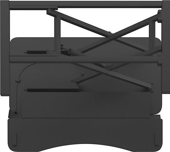 Actual product image Fellowes Corsivo™ sitting/standing workstation, HxWxD 110 x 800 x 615 mm, black.