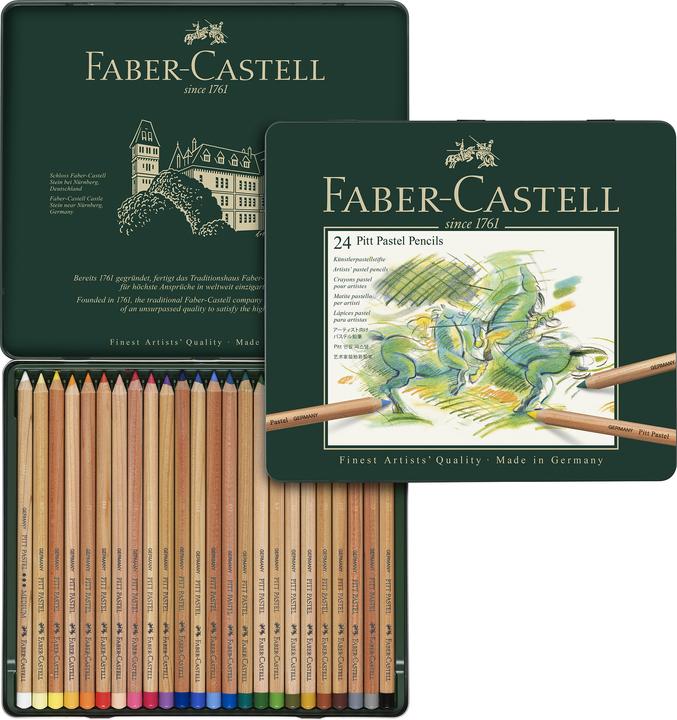 Actual product image Faber-Castell Coloured pencil PITT PASTELL (Multicoloured, 24 x)