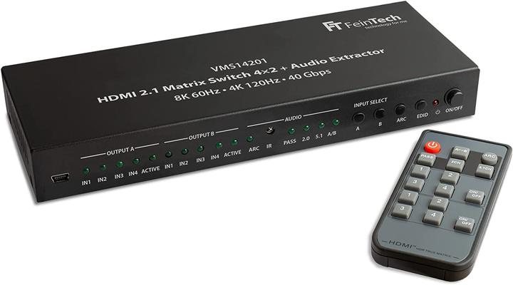 Image du produit FeinTech Commutateur de matrice HDMI 2.1 4x2