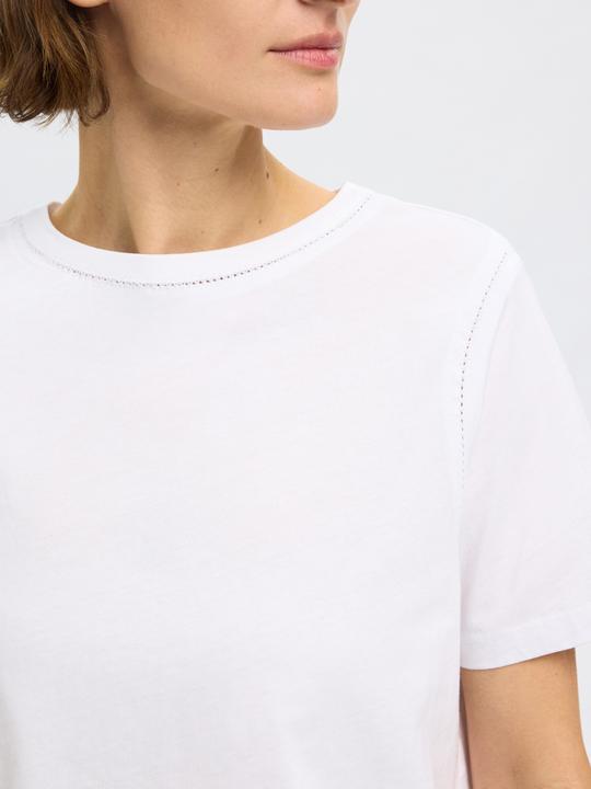 Produktbild Selected Femme 100% Baumwoll T-Shirt mit Rundhalsausschnitt (XS)